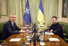 Secretario general de la OTAN visita Ucrania