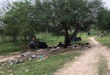 Denuncian incendio de campamento de migrantes en Matamoros