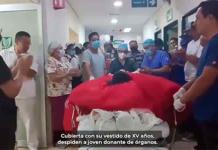 IMSS despide a joven donante de órganos en Aguascalientes (video)