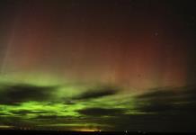 Tormenta solar crea auroras boreales en cielos más al sur