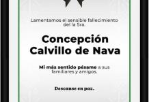 Gallardo expresa su pésame por el fallecimiento de Concepción Calvillo