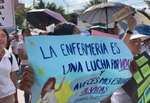 Marcha el gremio de Enfermería contra incertidumbres del IMSS - Bienestar