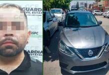 Individuo andaba en automóvil robado