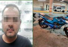Individuo se paseaba en motocicleta hurtada