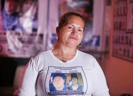 Protesta de Ceci Flores por desaparecidos en México