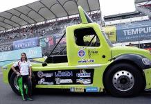 Majo Rdz. subió al podio