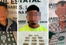 Caen 3 “narcos” con 70 dosis de enervantes