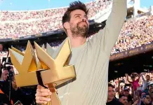 Presencia de Gerard Piqué en el estadio Azteca durante la final Presencia de Gerard Piqué en el estadio Azteca durante la final