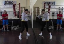 La boxeadora ucraniana Anna Lysenko sigue preparándose para París 2024 pese a la guerra