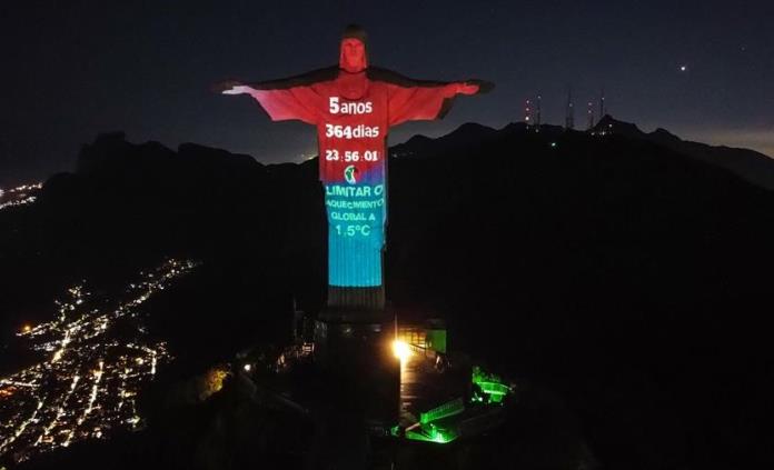 El Cristo Redentor De Río Proyecta El Reloj Climático Y Avisa Faltan Menos De Seis Años 9294