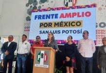 Conformes, PRI y PAN con primera fase del proceso del Frente Amplio por México