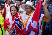 Se empaña el récord de la montañista Harila