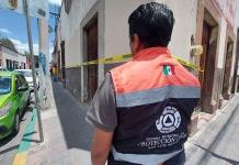 Acordonan finca en Vallejo y Pascual M. Hernández por riesgo de derrumbe
