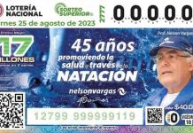 Nelson Vargas festeja 45 años de organización con billete de Lotería