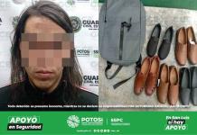 Detienen a hombre acusado de robar cinco pares de zapatos con un monto aproximado de 5 mil pesos
