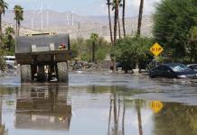 Localidades desérticas y de montaña limpian el lodo mientras la tormenta Hilary se aleja