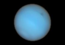 Detectan por primera vez desde la Tierra una mancha oscura en Neptuno