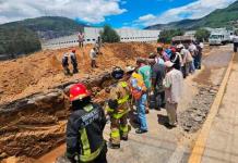 Reparación de socavón en Tlalnepantla se prolongará 6 semanas más