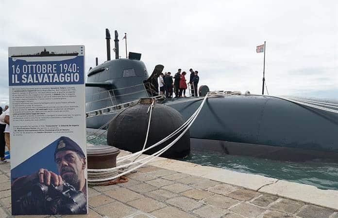 El submarino Romeo Romei llegó a Venecia en homenaje a la película «Il Comandante» / Foto: EFE