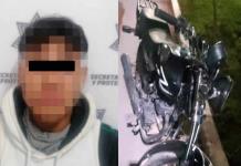 Joven es detectado con una motocicleta hurtada