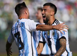 Sin Messi en la cancha, Argentina golea 3-0 a Bolivia en la altura de La Paz