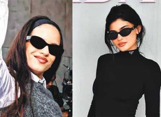 Rosalía y Kylie Jenner en la Semana de la Moda de Milán