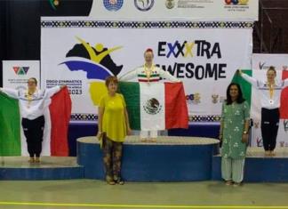 Gimnasta mexicana gana medallas en Mundial de Síndrome de Down