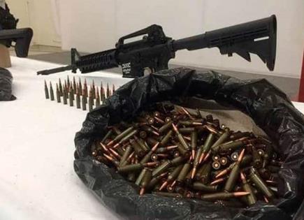 Desmantelamiento de armas del crimen organizado en México