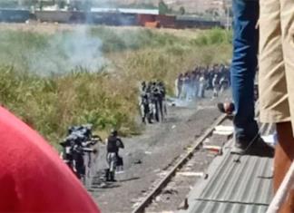 Intentan INM y Guardia Nacional frenar a migrantes en Chihuahua