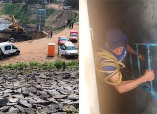Derrumbe en presa de El Sordo deja 2 trabajadores de Conagua muertos