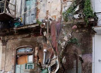 Colapsa edificio en La Habana