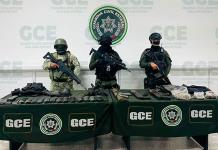 Aseguran armas de fuego y radios en fiesta de Culiacán