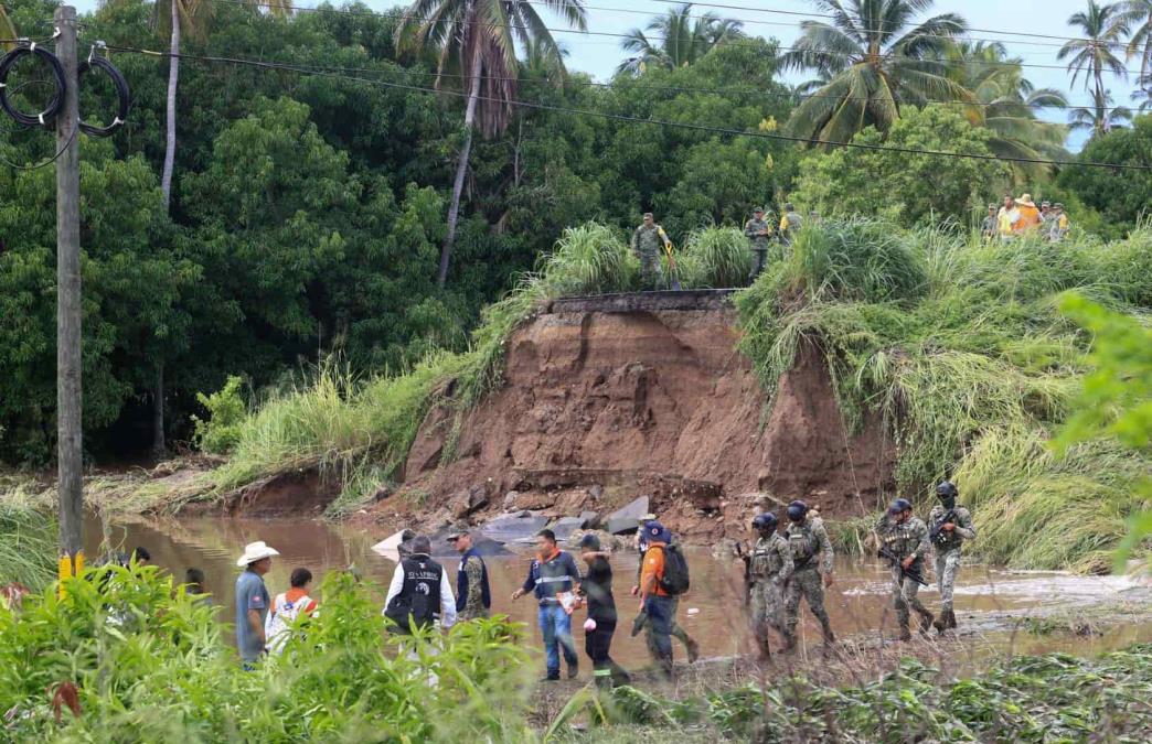 Las afectaciones en Tecpán de Galena, en el estado de Guerrero / Foto: EFE