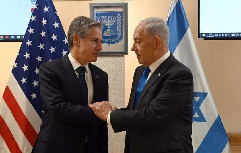 Benjamín Netanyahu y Antony Blinken / Foto: @netanyahu