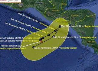 Depresión tropical se acerca a Chiapas