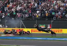 ¿Por qué el auto de Checo Pérez ya no pudo continuar? ¿Por qué el auto de Checo Pérez ya no pudo continuar?