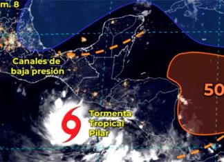 Mantienen alerta preventiva en Chiapas por tormenta tropical Pilar