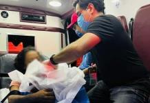 Personal médico potosino atendió parto de damnificada en Acapulco
