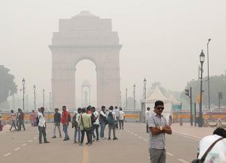 Smog cubre la capital de India