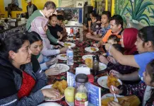 Migrantes en albergues de Tijuana celebran el D&iacute;a de Acci&oacute;n de Gracias