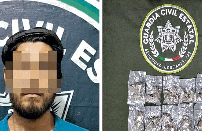 Detiene la GCE a presunto narcomenudista en Tamuín