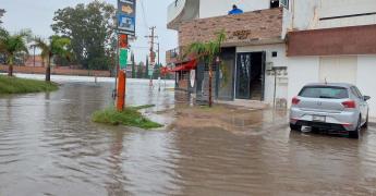 Lluvias afectan a zona centro y varias colonias de Soledad
