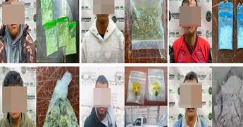Ahora arresta la Estatal a trece viciosos con droga