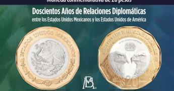 Presenta Banxico nueva moneda de 20 pesos