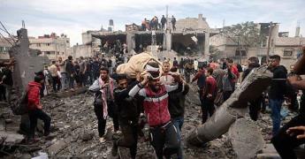Palestinos, sin agua ni comida
