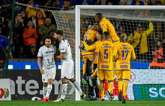 Tigres golea a Pumas