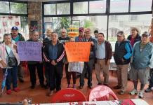 Se extiende a Ciudad Valles protesta de policías jubilados