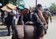 Caravana migrante llegan por sorpresa a Oaxaca