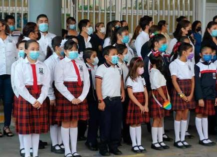 Vuelve uso de cubrebocas y filtros a escuelas de Ciudad Valles