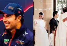 Checo Pérez y su esposa celebran el bautizo de su hijo Checo Pérez y su esposa celebran el bautizo de su hijo